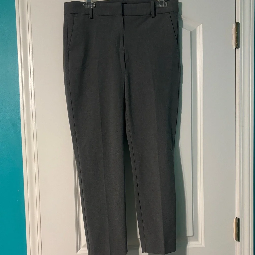J. Crew Classic Gray Ruby Cropped Trousers